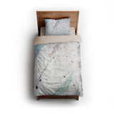 Stephanie Cool Splatter twin - microfiber - Natural Backing