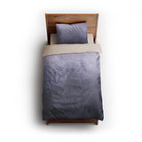 Kieran Watercolor Indigo Ombre twin - microfiber - Natural Backing