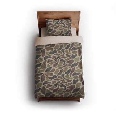 Duck Camo Brown twin - microfiber - Natural Backing