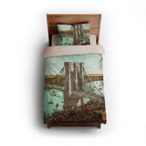 Brooklyn Bridge twin - microfiber - Natural Backing