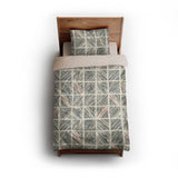 Lionel Black & Ivory twin - microfiber - Natural Backing