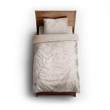 Stephanie Ivory Monotone twin - microfiber - Natural Backing