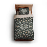 Fenwick Green & Orange twin - microfiber - Natural Backing