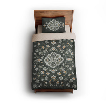 Fenwick Green & Orange twin - microfiber - Natural Backing