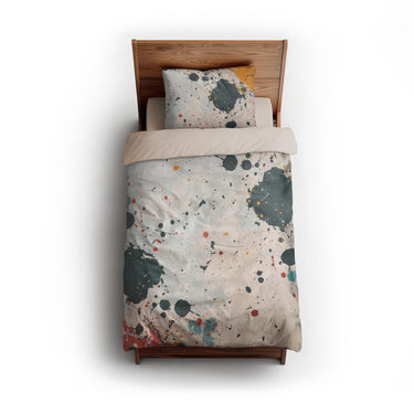Colin Paint Splatter Multicolor twin - microfiber - Natural Backing