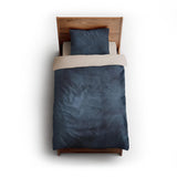 Andromeda Watercolor Navy twin - microfiber - Natural Backing