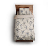Jellyfish Bloom twin - microfiber - Natural Backing