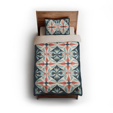 Elliot Blue & Orange twin - microfiber - Natural Backing