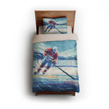 8 Bit Pond Hockey twin - microfiber - Natural Backing