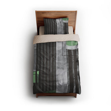 Gordian Dark Green twin - microfiber - Natural Backing
