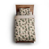 Desert Cacti twin - microfiber - Natural Backing