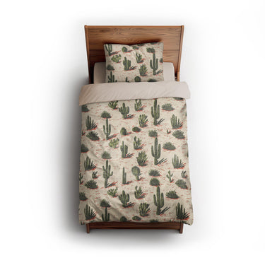 Desert Cacti twin - microfiber - Natural Backing