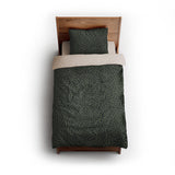 Kiva Green twin - microfiber - Natural Backing