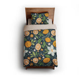 Lemon and Sage twin - microfiber - Natural Backing