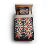 Jasmina Navy Multicolor twin - microfiber - Natural Backing
