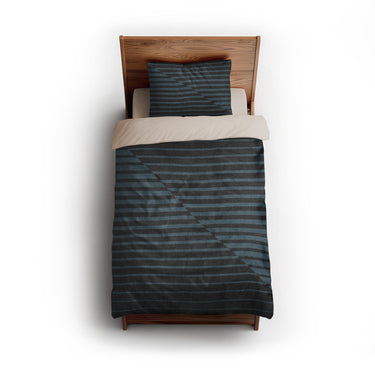 Euclid Black & Slate twin - microfiber - Natural Backing