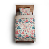Pink Princess Fairytale twin - microfiber - Natural Backing