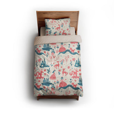 Pink Princess Fairytale twin - microfiber - Natural Backing