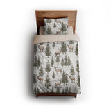 Forest Deer twin - microfiber - Natural Backing
