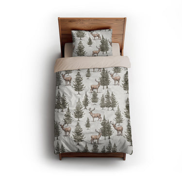 Forest Deer twin - microfiber - Natural Backing