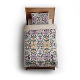 Corriana Green & Purple twin - microfiber - Natural Backing
