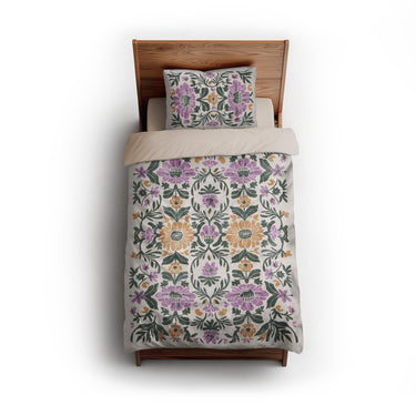 Corriana Green & Purple twin - microfiber - Natural Backing