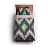 Dyani Eggplant & Matcha twin - microfiber - Natural Backing