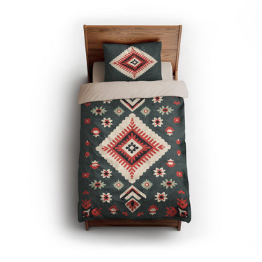 Solano Sage & Terracotta twin - microfiber - Natural Backing