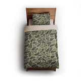 Duck Camo Green twin - microfiber - Natural Backing