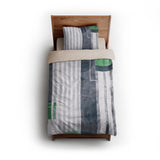 Gordian Green twin - microfiber - Natural Backing