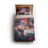 Heidi Blue & Purple twin - microfiber - Natural Backing