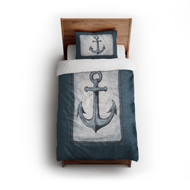 Coastal Anchor twin - cotton - White Backing