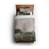 Stormy Narragansett Pier by Thomas Bircher twin - cotton - White Backing