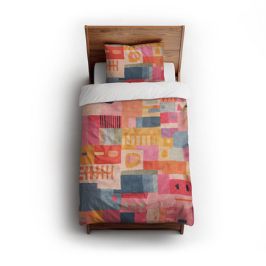 Velma Multicolor twin - cotton - White Backing