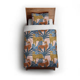 Tropical Cheetahs twin - cotton - White Backing