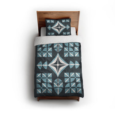 Remy Navy Blue twin - cotton - White Backing