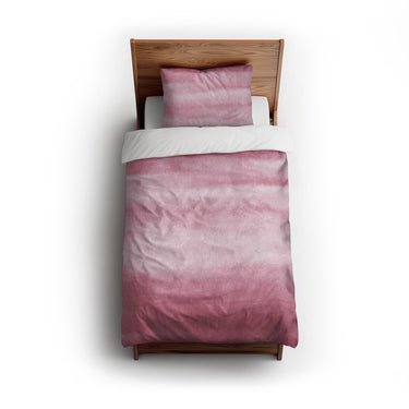 Jacinda Watercolor Pink Ombre twin - cotton - White Backing