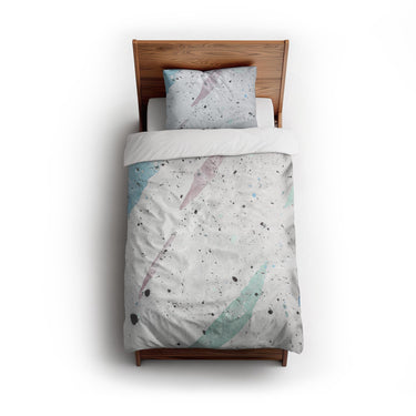 Stephanie Cool Splatter twin - cotton - White Backing