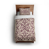 Floranna Ivory & Wine twin - cotton - White Backing