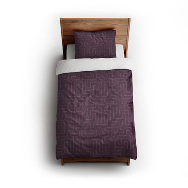 Terra Purple twin - cotton - White Backing