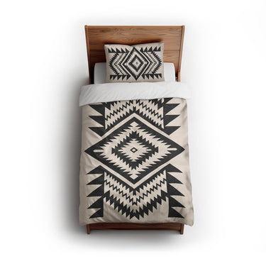 Reyno Black & Ivory twin - cotton - White Backing