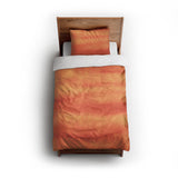 Ophelia Watercolor Fire Orange Balayage twin - cotton - White Backing