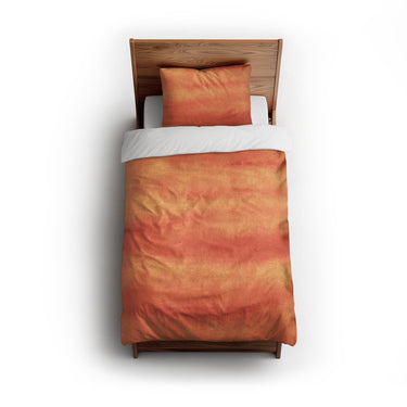 Ophelia Watercolor Fire Orange Balayage twin - cotton - White Backing