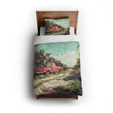 Orange Grove twin - cotton - White Backing