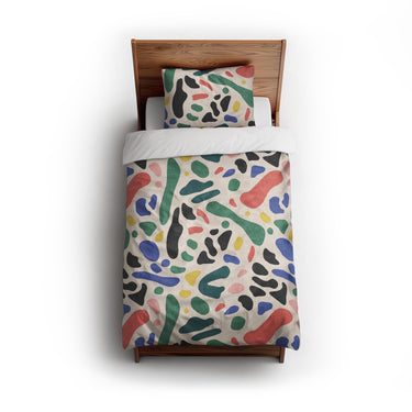 Aurelio Polychrome twin - cotton - White Backing