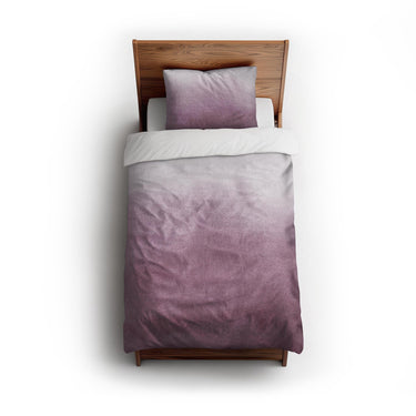 Kieran Watercolor Mauve Ombre twin - cotton - White Backing