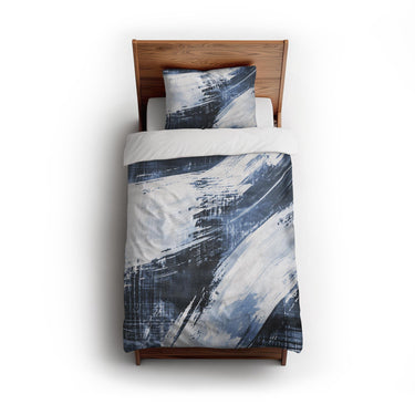 Emil Navy Blue twin - cotton - White Backing