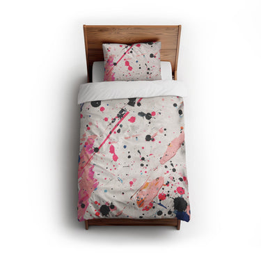 Kayla Paint Splatter twin - cotton - White Backing