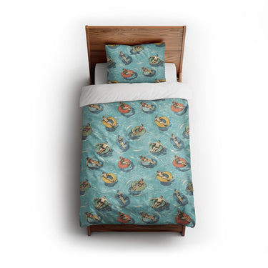 Lazy River twin - cotton - White Backing