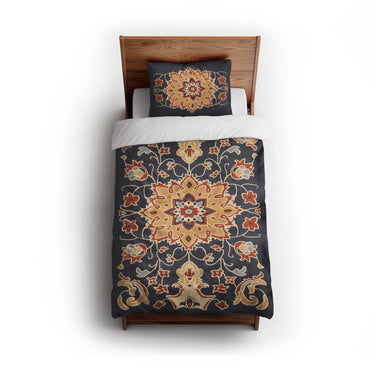 Baldwin Navy & Red twin - cotton - White Backing